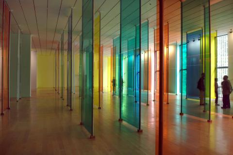 Vue d'oeuvre Daniel Buren