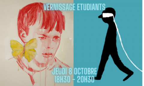 Visuel vernissage étudiants 8 octobre 2020